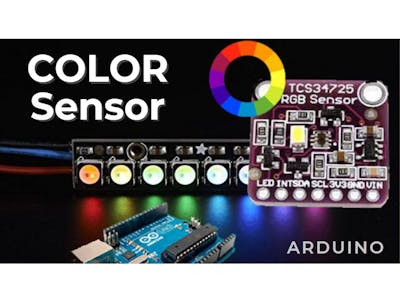Arduino Color Recognition TCS34725 Color Sensor and Neopixel