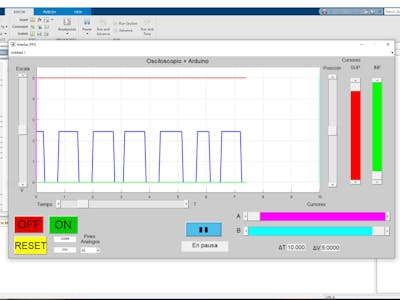 Osciloscope MATLAB + ARDUINO