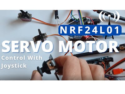 NRF24L01 Wireless Servo Motor Control With Joystick