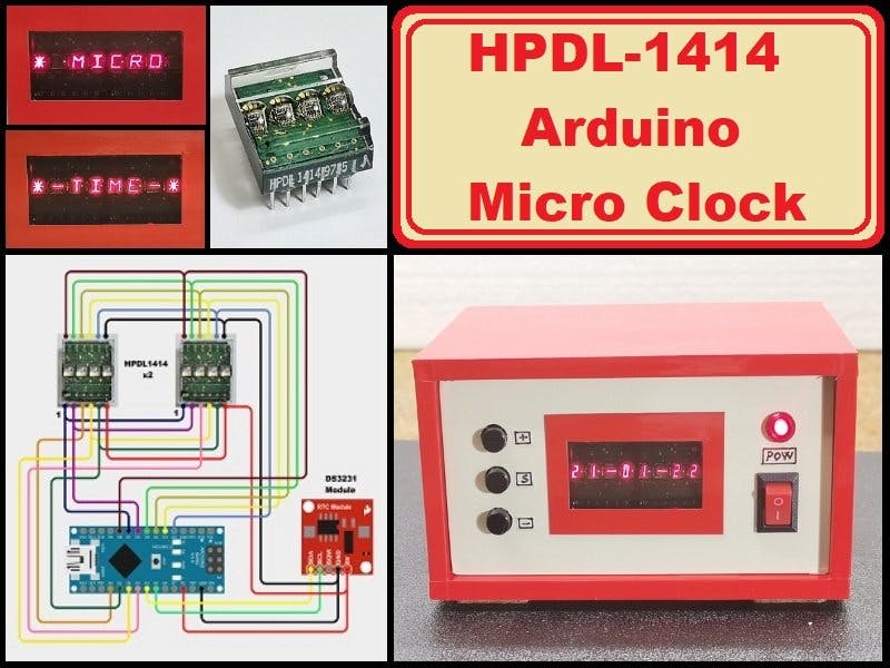 HPDL1414 Micro Clock 