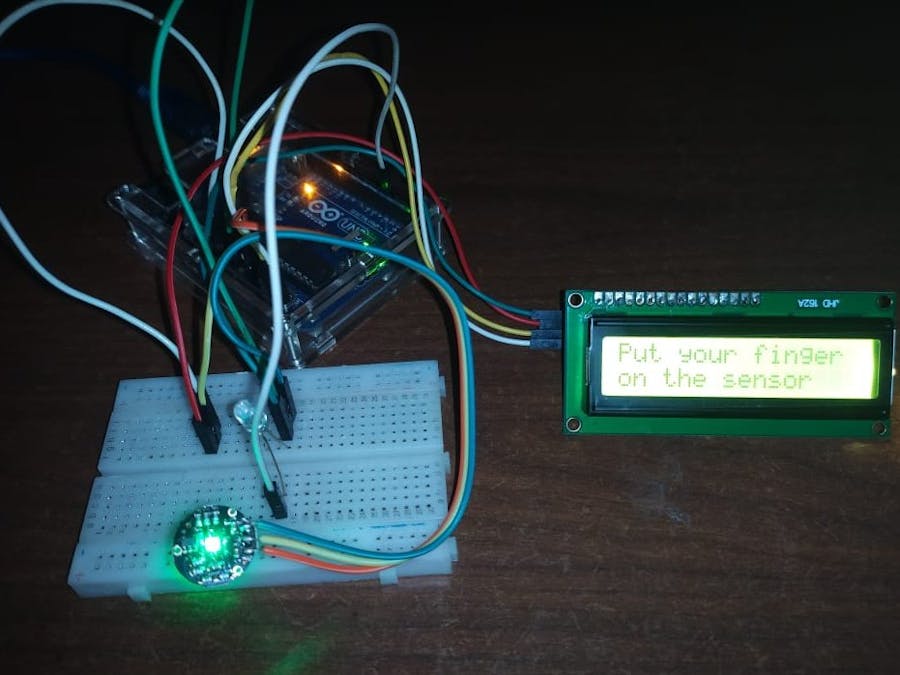 Heart beat sensor with Arduino