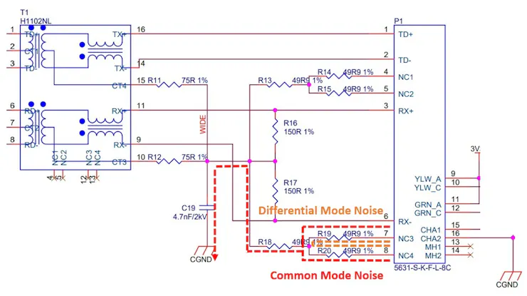 Figure 4. Wiznet W5500 Reference Schematic
