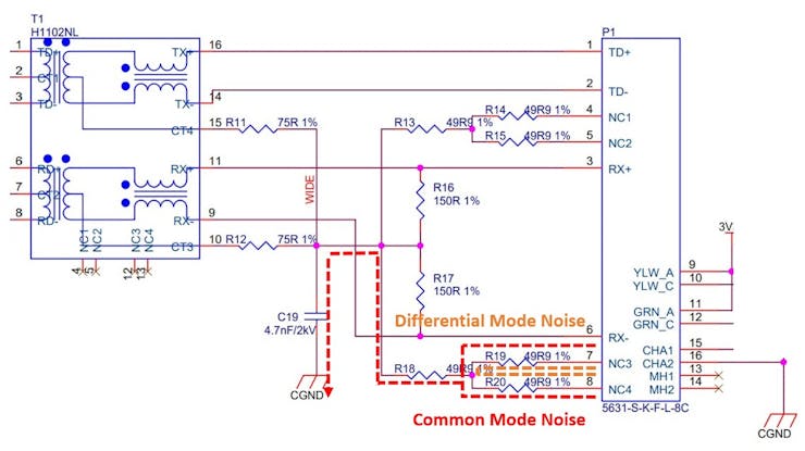 Figure 4. Wiznet W5500 Reference Schematic