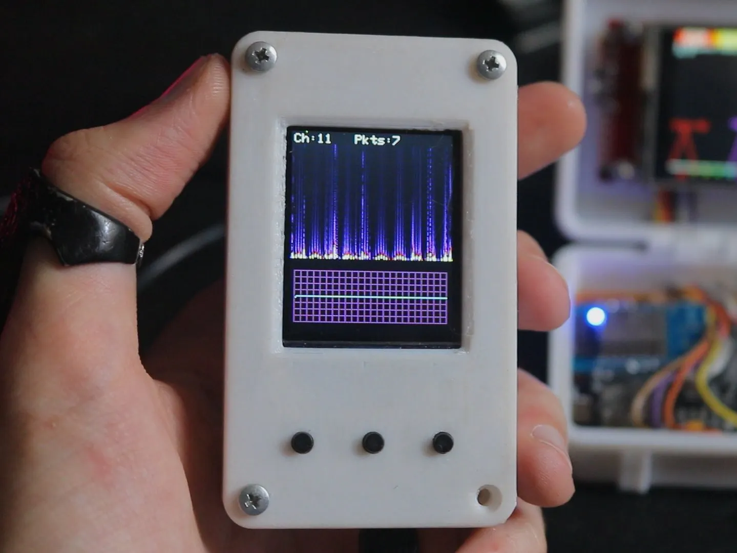 WiFiBOX - Packet Monitor with Waterfall Plot using ESP32 - Hackster.io