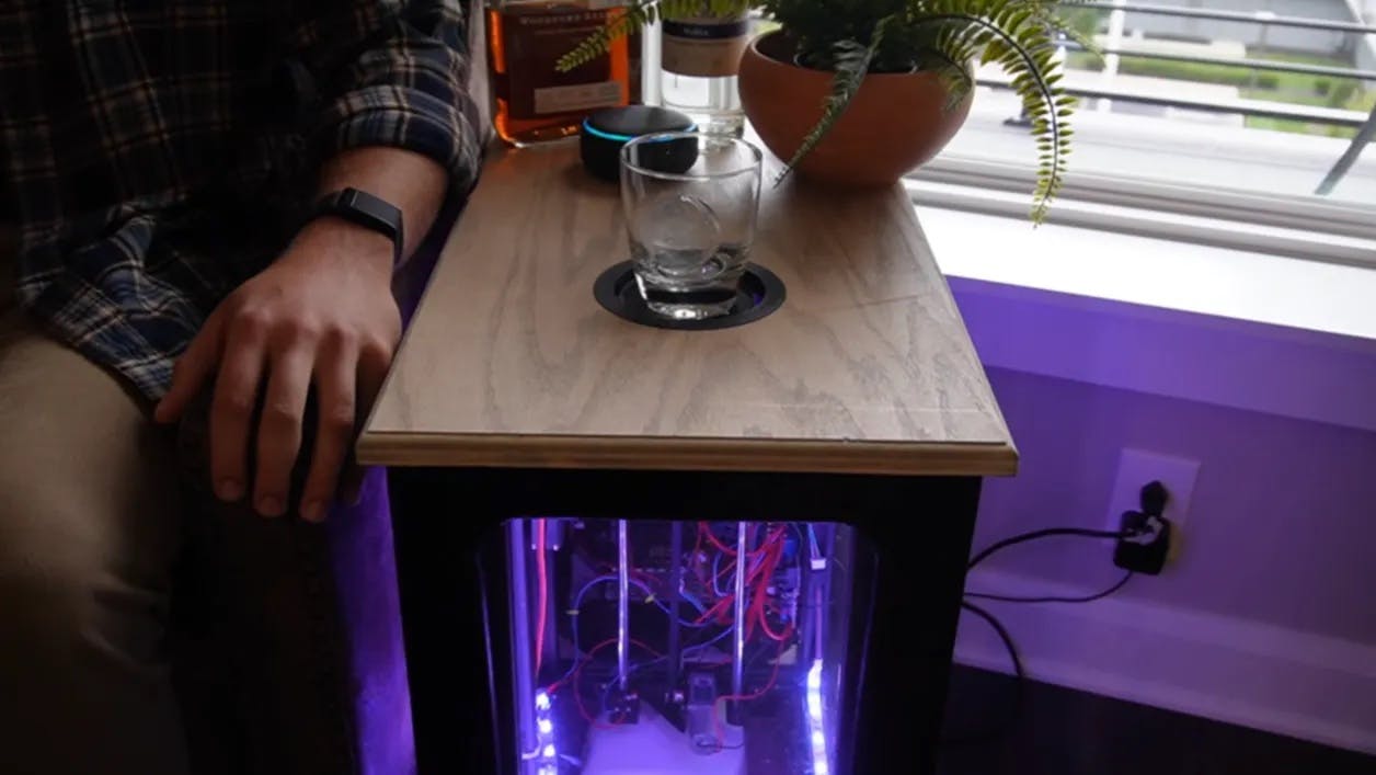 This End Table Mixes Drinks with a Simple Voice Command 