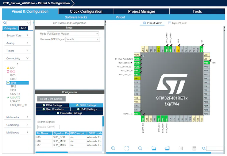FTP Server with W6100 and SD card