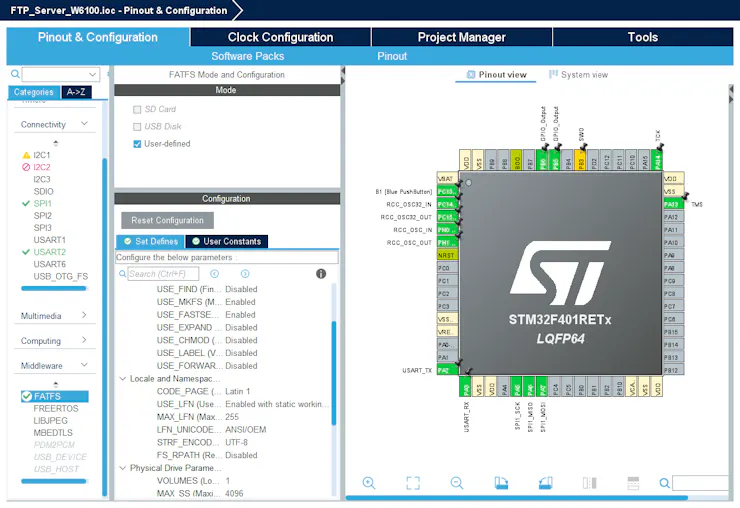 FTP Server with W6100 and SD card