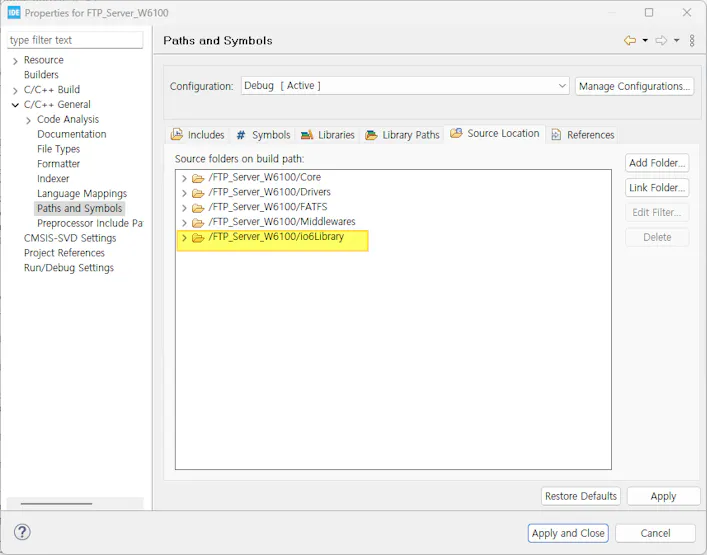 FTP Server with W6100 and SD card