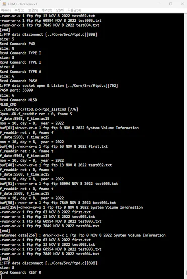 FTP Server with W6100 and SD card