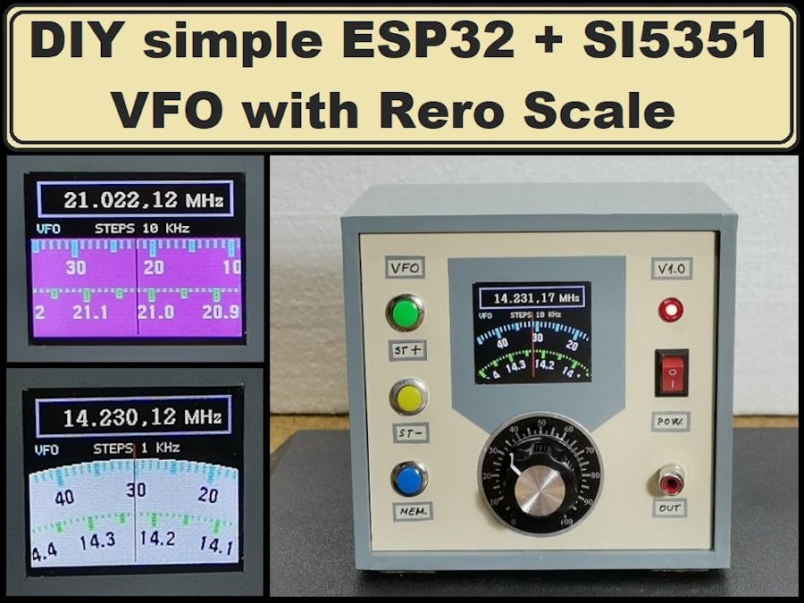 Universal VFO 10 KHz-160 MHz with Retro Analog Scale 