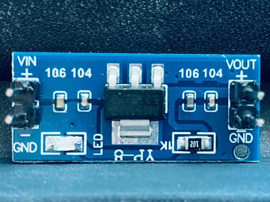 Regulated power supply module based on AMS1117