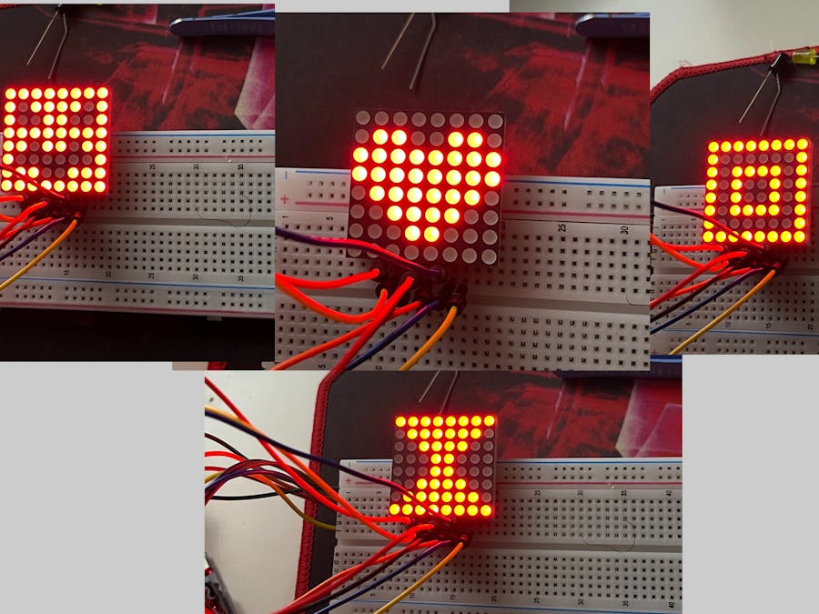 OWN - 8x8 LED Matrix Arduino Hackster.io