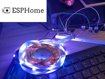 Old Led strip to smart led strip with esp32, esphome, hass