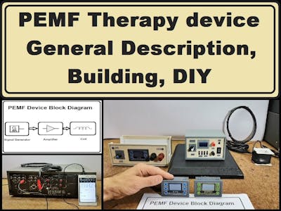 PEMF Therapy device experiments - general description, build
