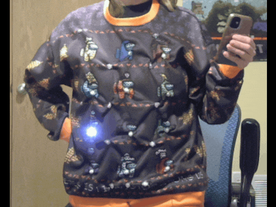 Among Us Ugly Christmas Sweater w Bluetooth Hackster.io