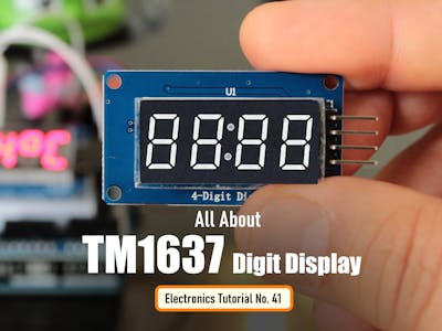 TM1637 Digit Display with Arduino