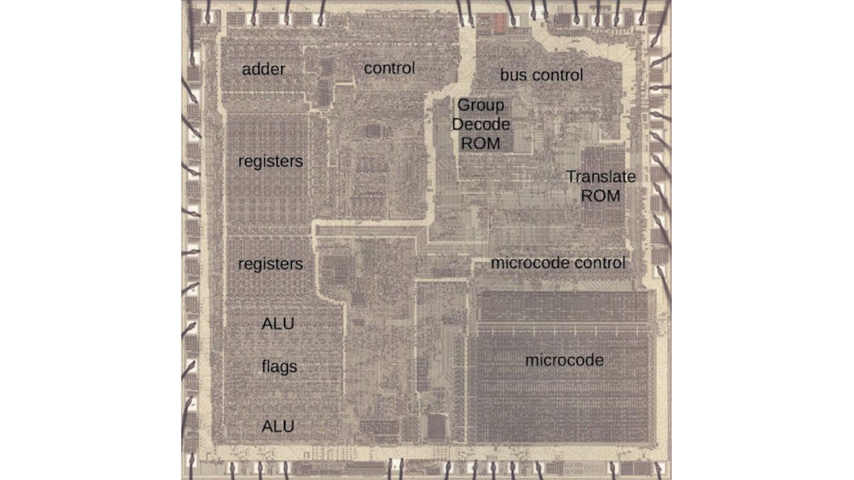 Ken Shirriff Spots a Hardware Bug Fix in a Vintage Intel 8086