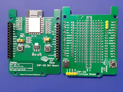 Prototype Shield for the ESP12-E Dev Board