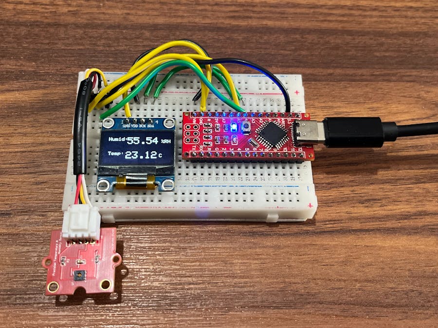 Si7021 based Temperature and Humidity sensor