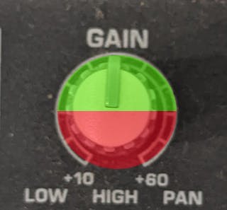 Safe and unsafe knob positions
