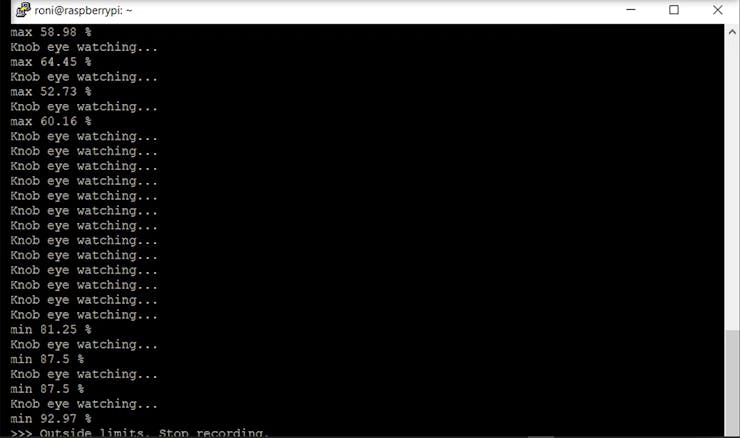 ML Knob Eye SSH console