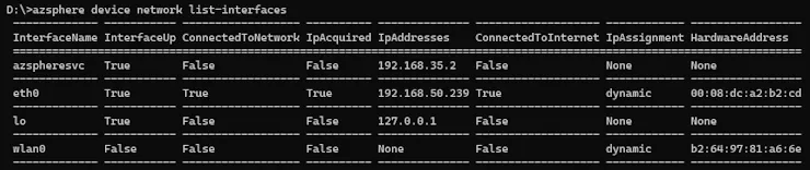 Sample Application Test #1: PrivateNetworkServices