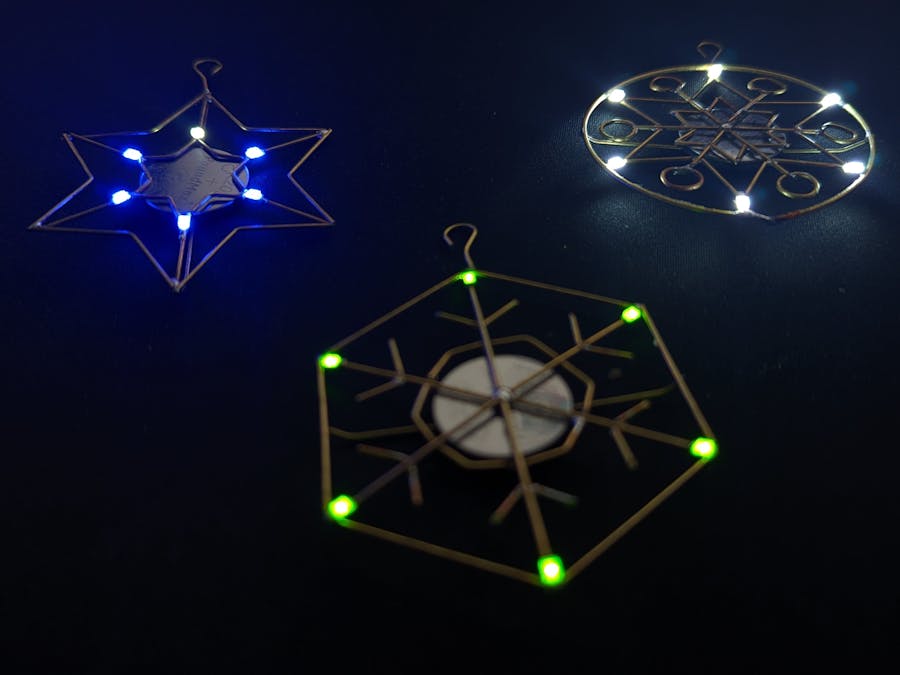 Christmas LED Circuit Ornaments