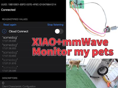 Monitor your pet with XIAO BLE+mmWave sensor