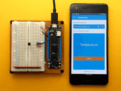 Get Temperature data via Bluetooth with Meadow and MAUI app