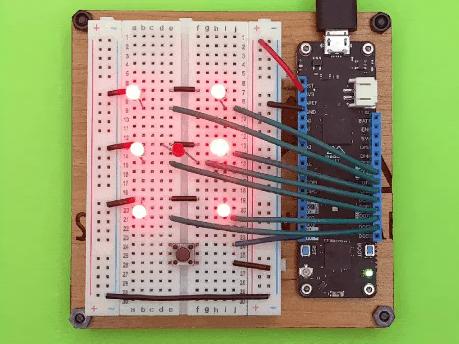 Roll an LED Dice with a push button using Meadow - Hackster.io