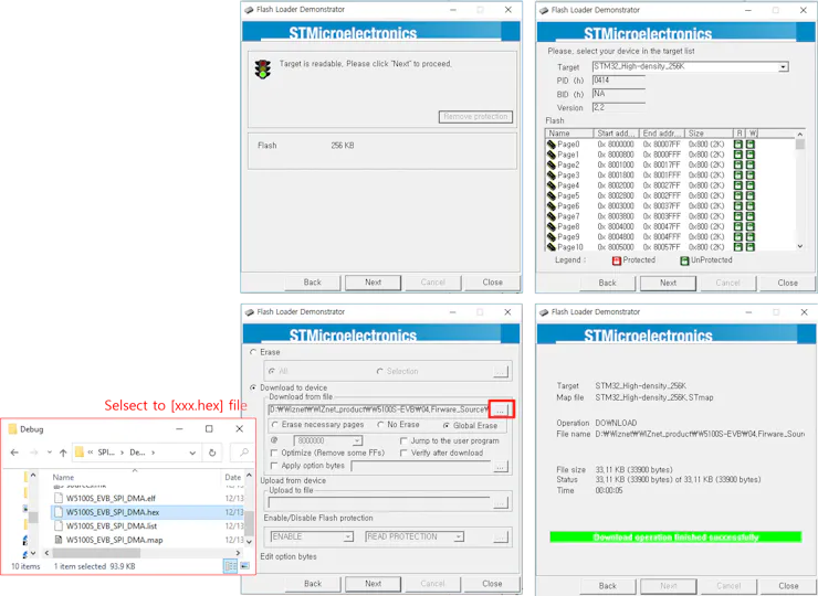 Flash programming via UART