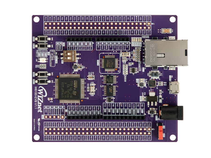 Make IPv4 or IPv6 loopback server with STM32f103vc and w6100