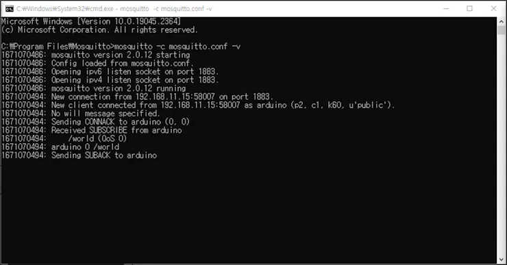 Broker log
