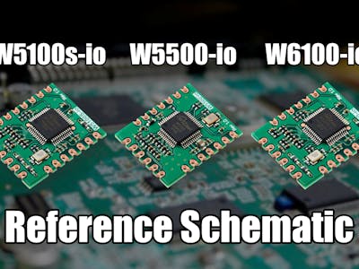 W5100s-io, W5500-io, W6100-io Reference Schematic