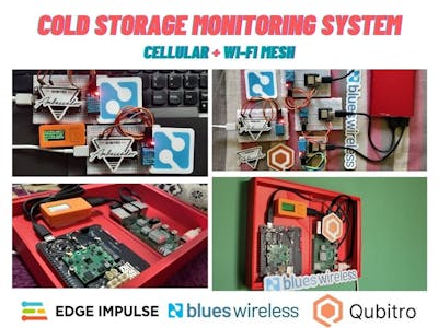 Cold Storage Monitoring System Based on Cellular& Wi-Fi Mesh