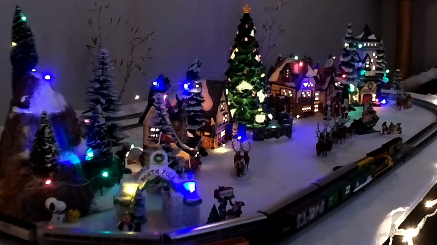 remote control lights for christmas village