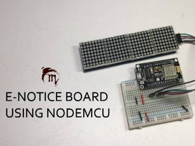 E-notice board using NodeMCU ESP8266