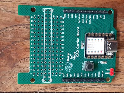 XIAO SAMD21 or RP2040 Carrier Board with Prototype Area