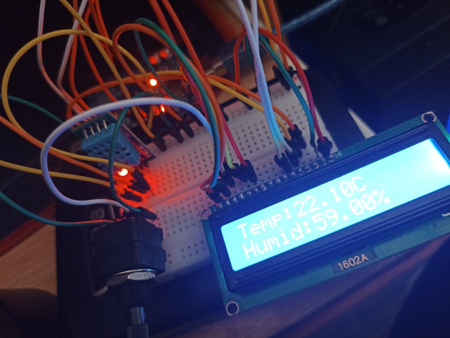 Display Temperature and Humidity on LCD