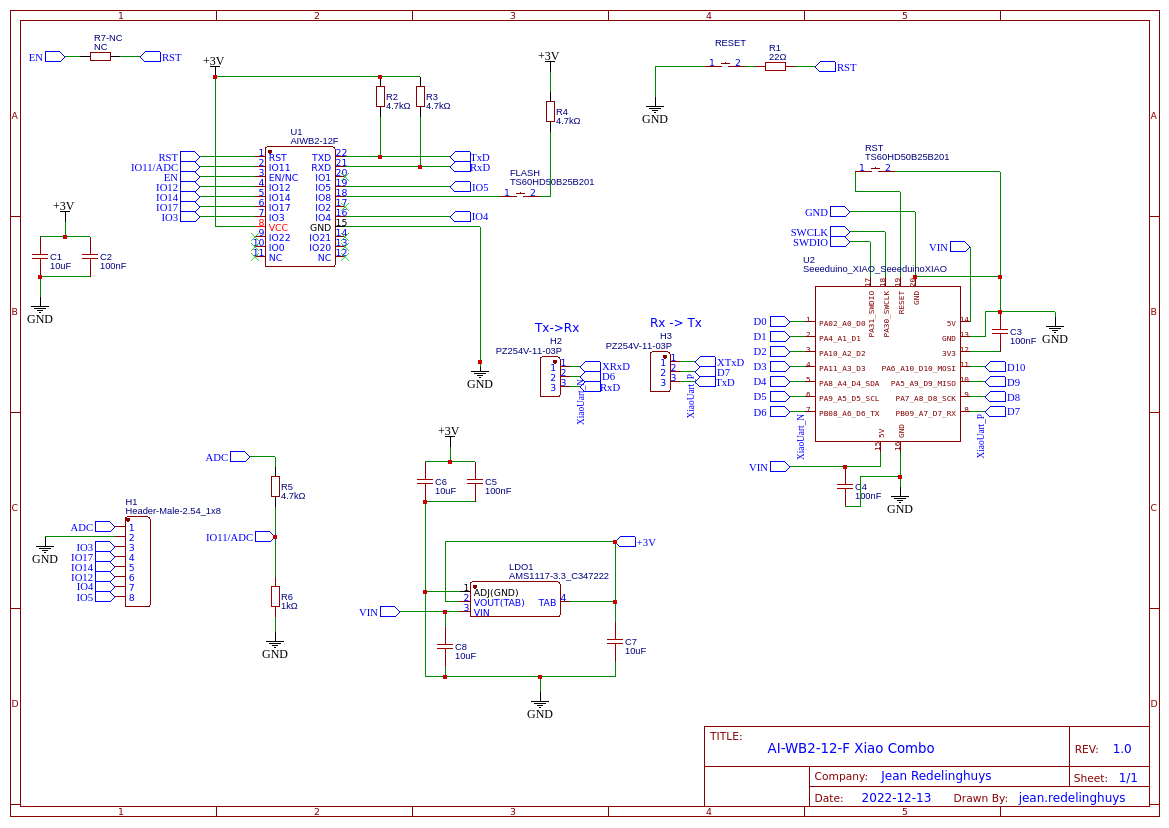 AI-WB2-12F and XIAO RP2040 Combo - Hackster.io