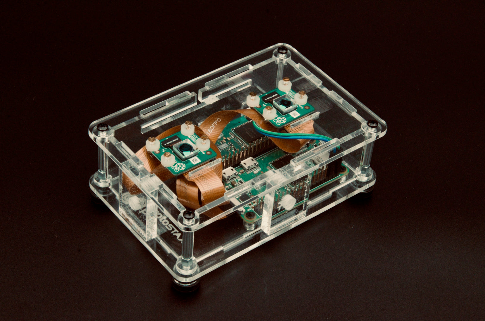 ProtoStax Stereoscopic 3D Camera Kit for Raspberry Pi Camera - 60mm Stereo Base