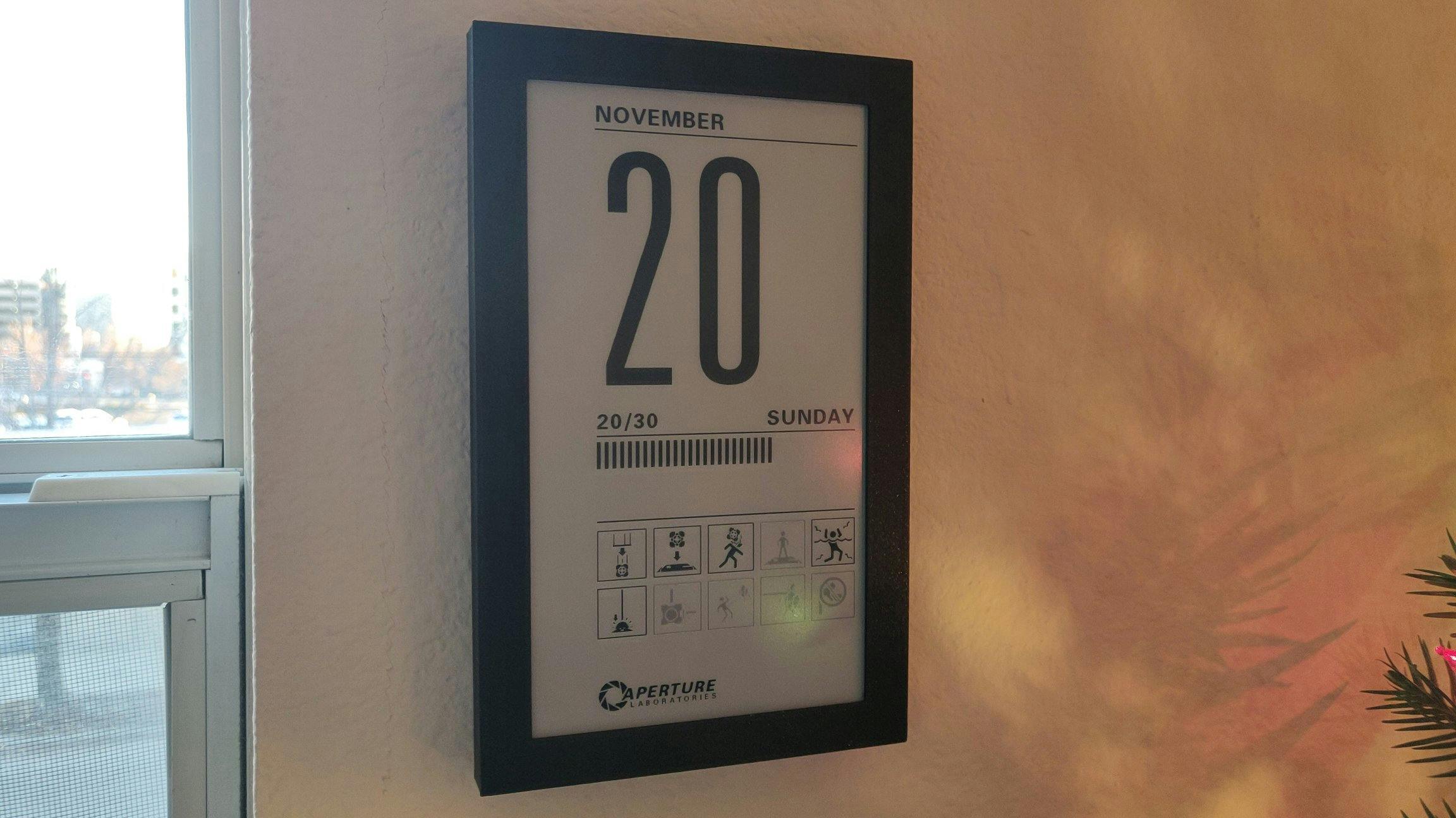 I made an e-ink display that shows my calendar - Stavros' Stuff