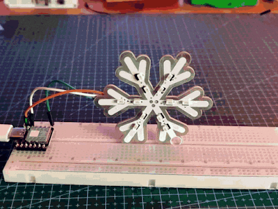 Snowflake WS2812 4020 Test board