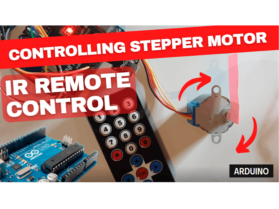 Controlling Stepper Motor 28byj-48 With IR Remote & Arduino