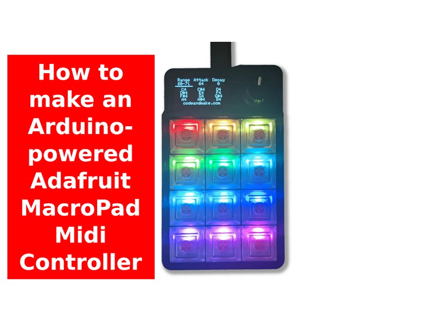 Arduino-powered Adafruit MacroPad RP2040 MIDI Controller