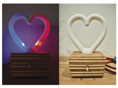 NEON LED Heart LAMP