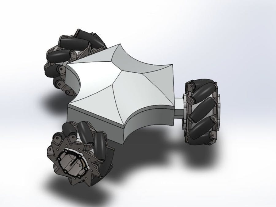 3d Wheel Printable Arduino Mecanum Robot For University