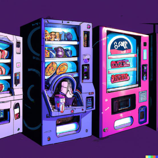 DALL·E 2023-01-16 18.55.19 - cryptocurrency-enabled vending machines in cyberpunk illustration style.png