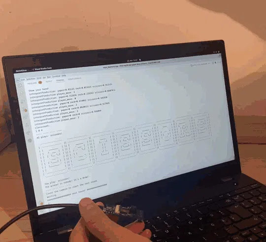 Rock Paper Scissors on ESP-EYE using TensorFlow (TinyML) - Hackster.io