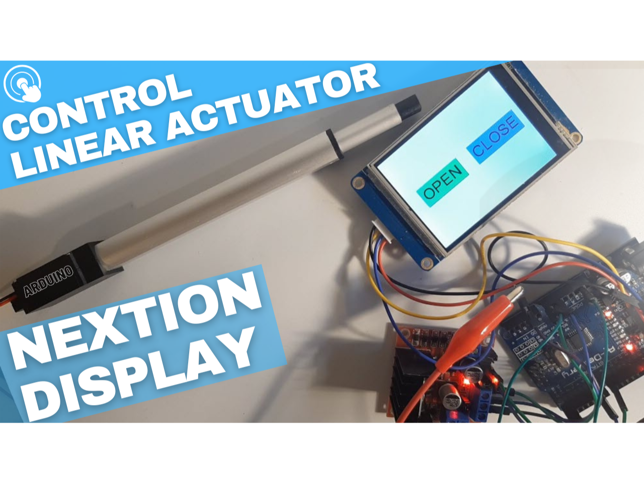 Control Linear Actuator Using A NEXTION Display And Arduino - Hackster.io